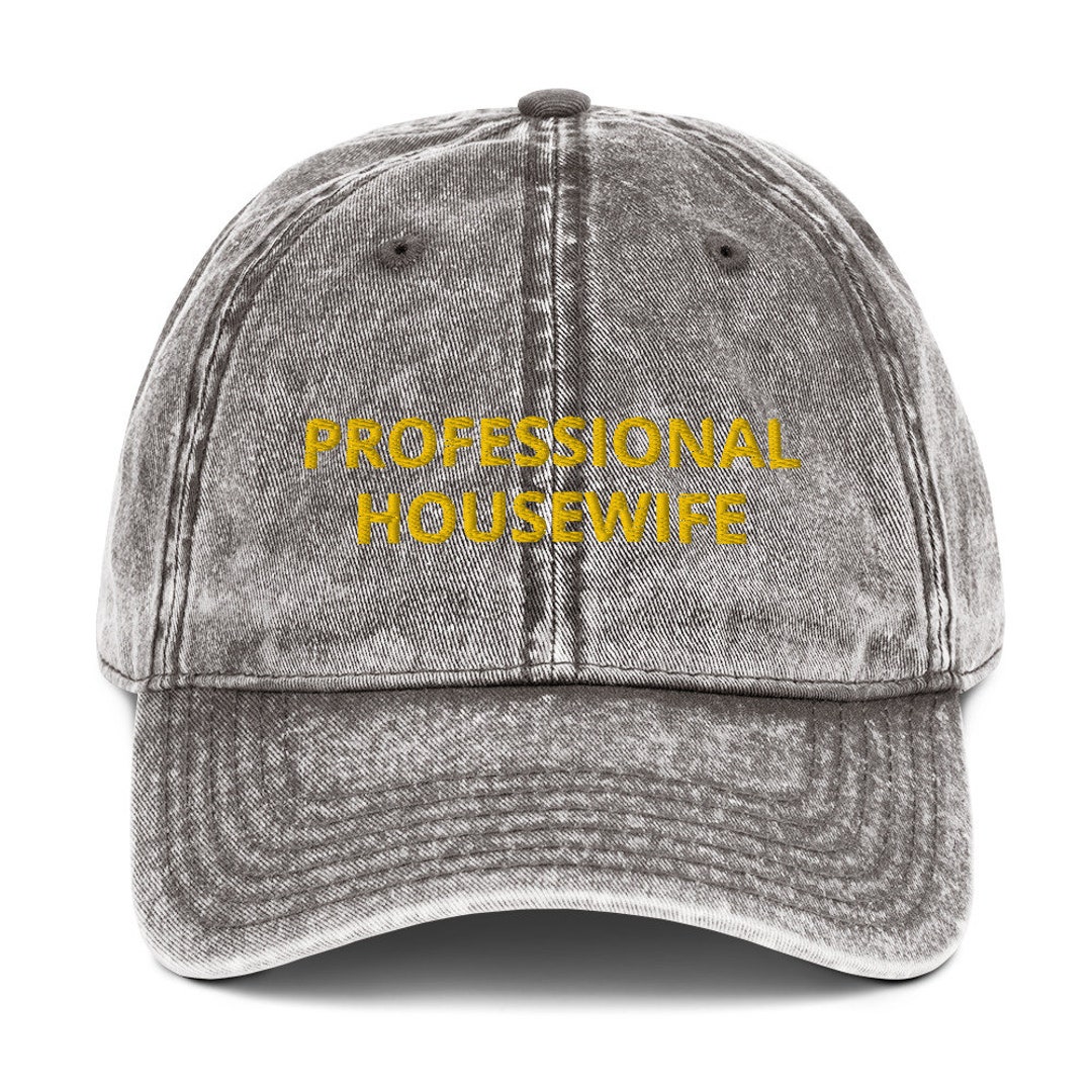 PROFESSIONAL HOUSEWIFE Vintage Cotton Twill Cap Old Fashioned Hats