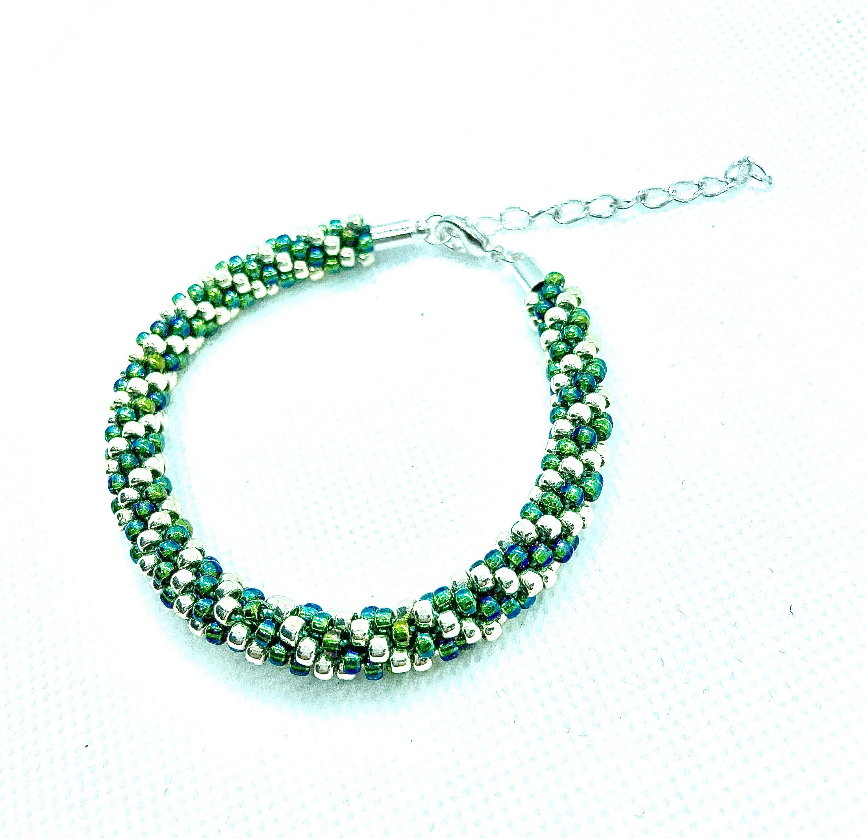Handmade Woven Bead Bracelet Seed Bead Bracelet Beaded Rope Etsy