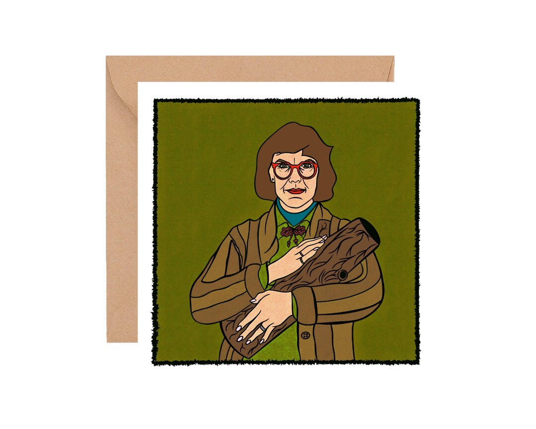 Log Lady Greetings Card, Twin Peaks Inspired - Etsy UK