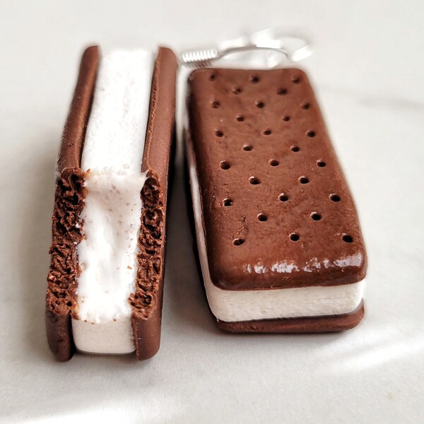 Ice cream Sandwich Earrings,  ice cream earrings