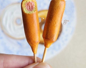 CornDog Earrings