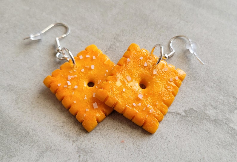 Cheese Cracker Earrings image 2