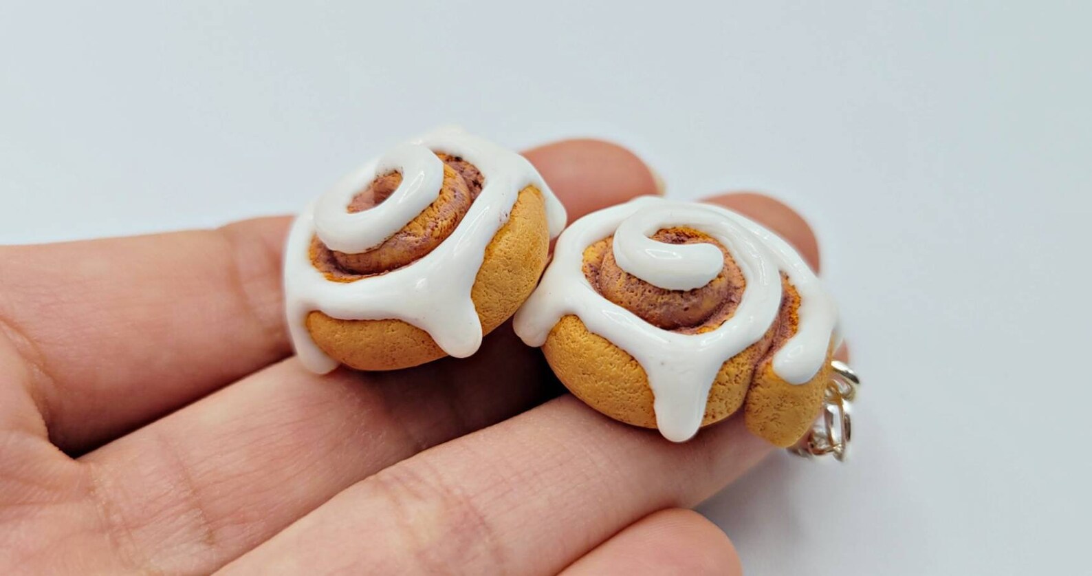Cinnamon Roll Earrings Cinnamon Rolls Food Earrings Dessert Etsy