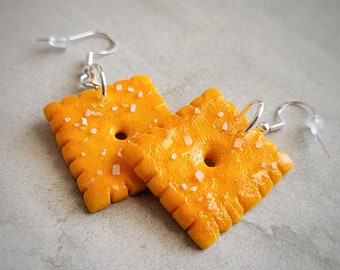 Cheese Cracker Earrings