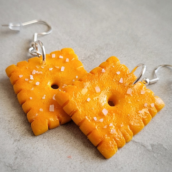 Cheese Cracker Earrings