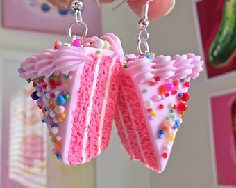 Strawberry Cake Earrings