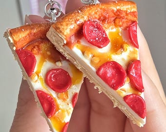 Pepperoni Pizza Earrings
