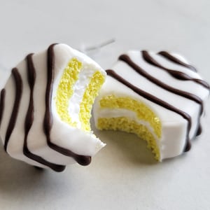 Snack Cake Earrings,  mini cake earrings,  cake earrings ,