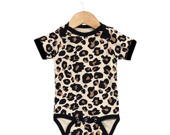 leopard baby onesie