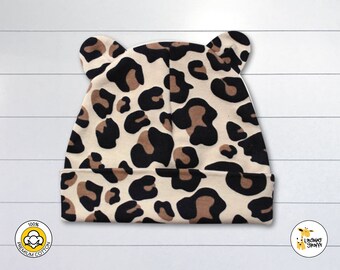 Leopard Hat, Wild Cat Costume, Leopard Ears, Polar Fleece  display picture 2
