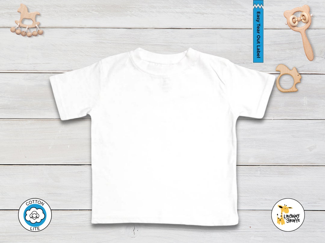 Baby Blank Short Sleeves T-shirt -white - 100% Cotton Ringspun