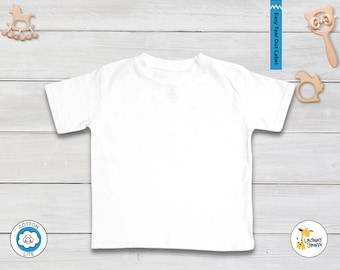 Baby Blank Short Sleeves T-shirt -white - 100% Cotton Ringspun