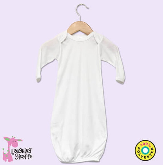 Blank ruffle sale baby gown