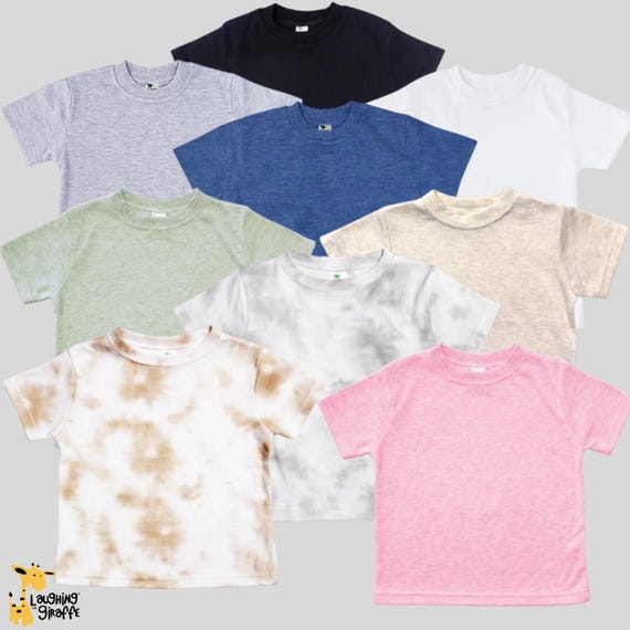 Laughing Giraffe Childrens Plain White T Shirts Bulk Baby Short