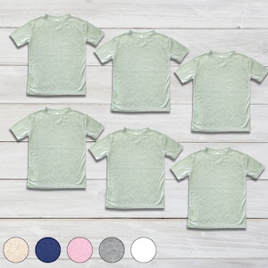 Baby Short Sleeves T-Shirt - Polyster Cotton - Blank - Personalize Custom Sublimation Embroidery Screen Printing