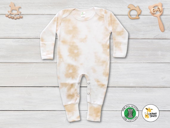 Baby Blank Long Sleeve Sleep N Play W/ Mittens Fold Over Footie