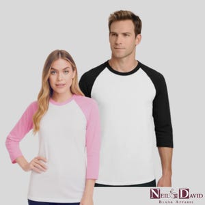 Adult Raglan T-Shirts – 100% Polyester | Feels like Cotton l Unisex l Neil & David Wholesale Blanks