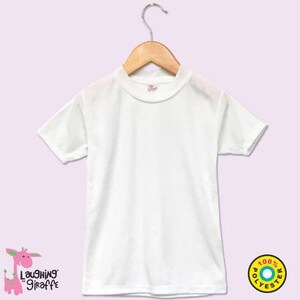 6-Pack Baby Sublimation Blank Short Sleeves T-Shirt WHITE 100% Polyester Personalize-Custom-Sublimation-Embroidery Screen Printing image 4