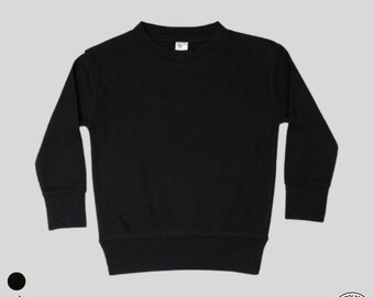 Toddler Long Sleeve Shirt: Polyester Cotton Blend, Sublimation Ready
