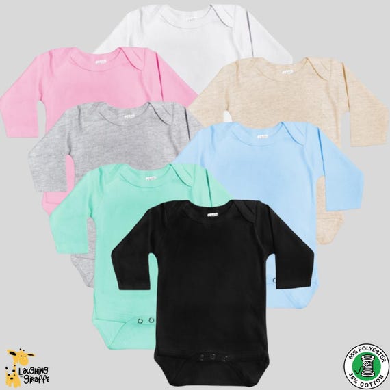 Laughing Giraffe Baby Blank Long Sleeve Bodysuit Unisex