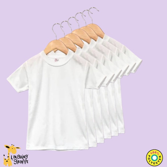 100% Polyester TODDLER Sublimation Shirt | Kids Colored Sublimation Shirt |  Kids Blank Sublimation Shirts | Kids Sublimation Blanks