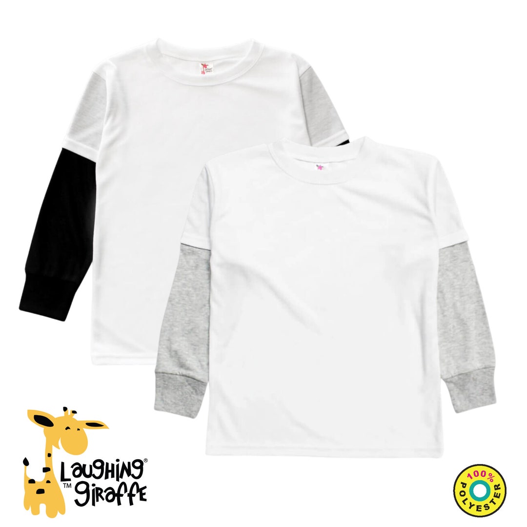 Long Sleeve T-Shirt Blank (YOUTH) for Custom Transfer Application XS S M L  XL