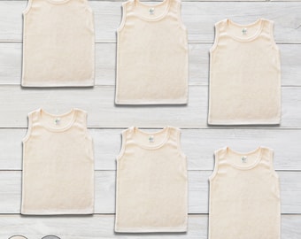 6-Pack Toddler Tank Top: Luxe Sleeveless Shirt, Sublimation Blanks