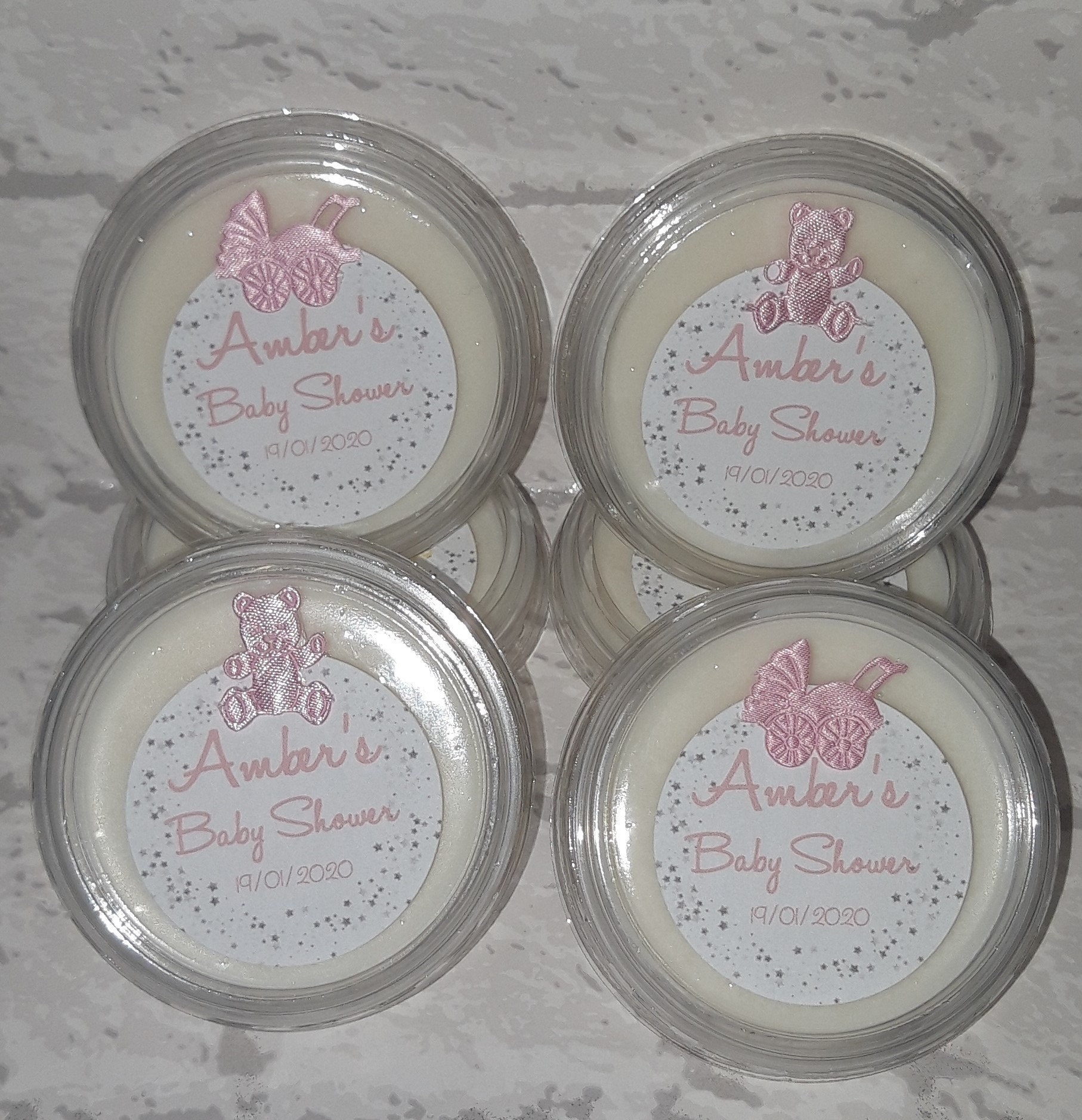 Luxury Personalised Baby Shower Wax Melts Baby Shower Gifts Etsy