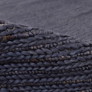 Navy Blue Premium Braided Jute Hand Woven High Quality Rug, CUSTOMIZE in any size.....