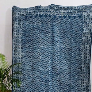 Blue Indigo Hand Woven Cotton Flatweave Kilim Rug, Boho Blue Rug...#AA-3 Sizes 5x8,6x9,8x10,9x12