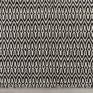 Black White Wool High Quality Hand Woven Flatweave Kilim Modern Boho Geometric Rug,Customize in Any Size-TN-19(BW)