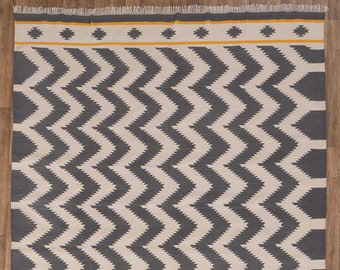 8x10 Modern Style Hand Woven Flatweave High Quality Kilim Rug...#RK-8