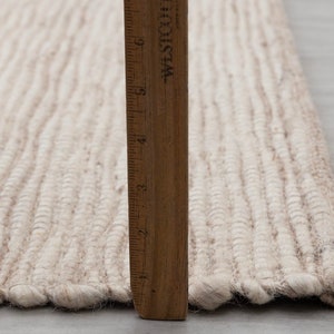 Bumpy Wool Rug Beige Cream High Quality Wool Felted Nordic Scandinavian Modern Design ...