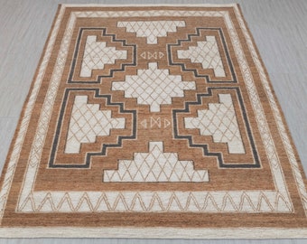 Natural Jute Taureg Inspired High Quality Premium Soumek Hand Woven Rug, CUSTOMIZE in any size G-3336