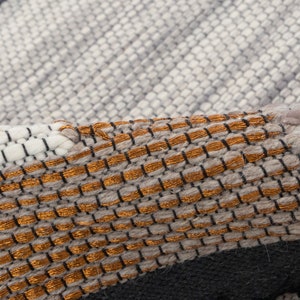 Scandinavian Nordic Decor Bohemian Inspired Rug Hand Woven Wool Flatweave...Customize in Any SizeAs-14 image 7