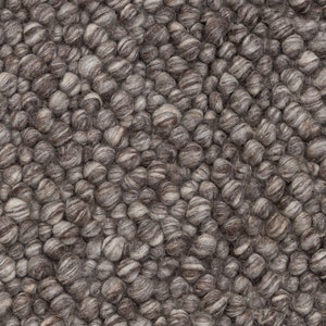 Chocolate Brown Grey Pebble Hand Woven High Quality Chunky Wool Felted Rug TN-80 image 4