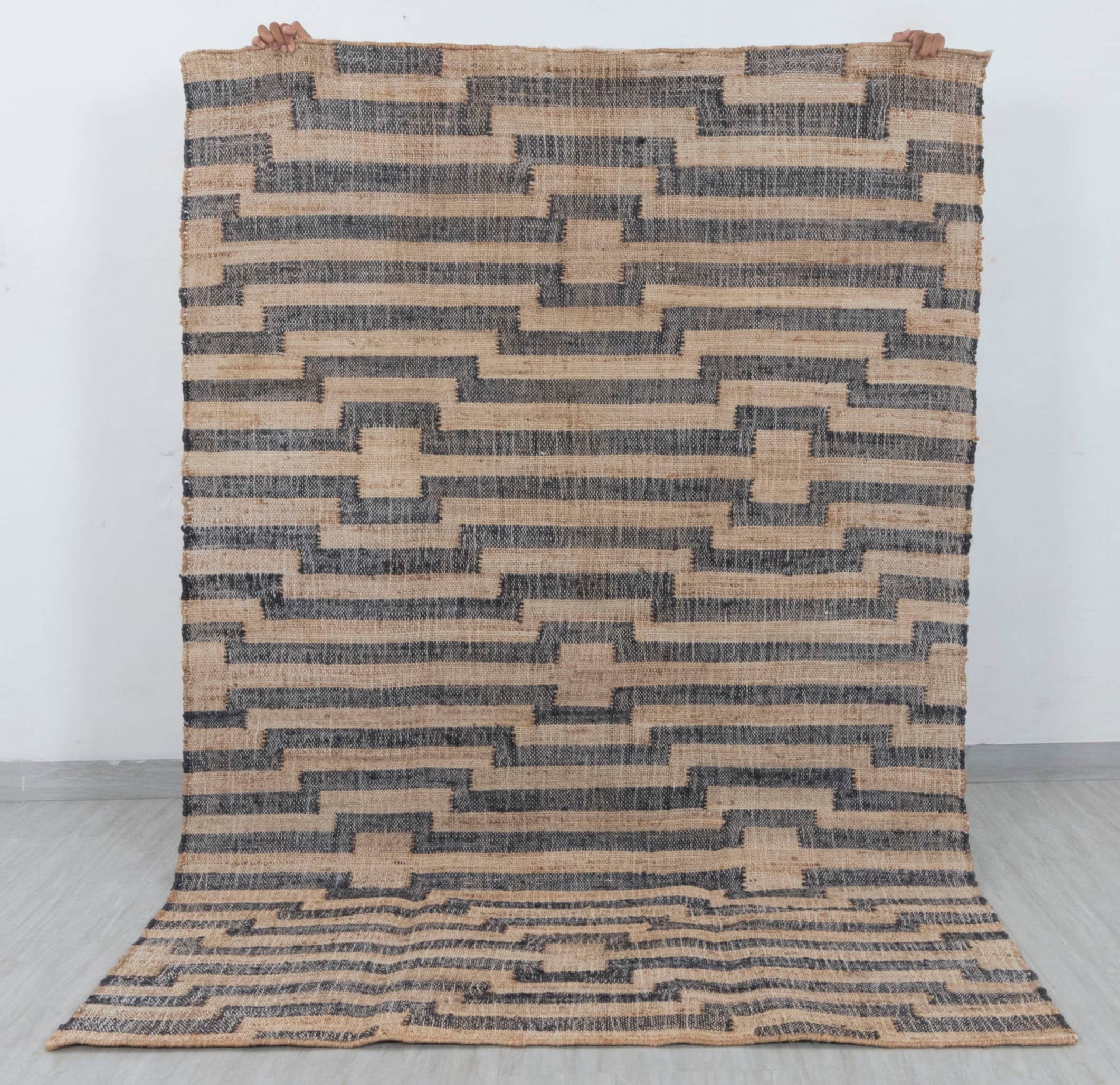 【Vintage】Hand Knit Rug 170×100 10740-DENM-56X86__00174.