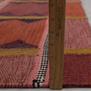 Red Terracota Premium Swedish Scandinavian Inspired High Quality Hand Woven Wool Rug, CUSTOMIZE in any size AD-9 image 5