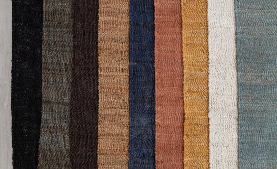 Handwoven Jute Rug, Flatweave Dhurrie, Custom Size - Etsy