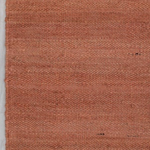 Solid Handwoven Premium Natural Jute Yarn Flatweave Rug, CUSTOMIZE in any size. Rust