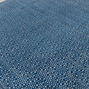 Blue Indigo Hand Woven Bohemian  Cotton Flatweave Kilim Rug, Boho Blue Rug...#AA-14 Sizes 5x8,6x9,8x10,9x12