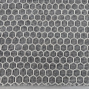 Black White Honey Comb Wool High Quality Hand Woven Flatweave Kilim Modern Boho Geometric Rug,Customize in Any Size-TN-39
