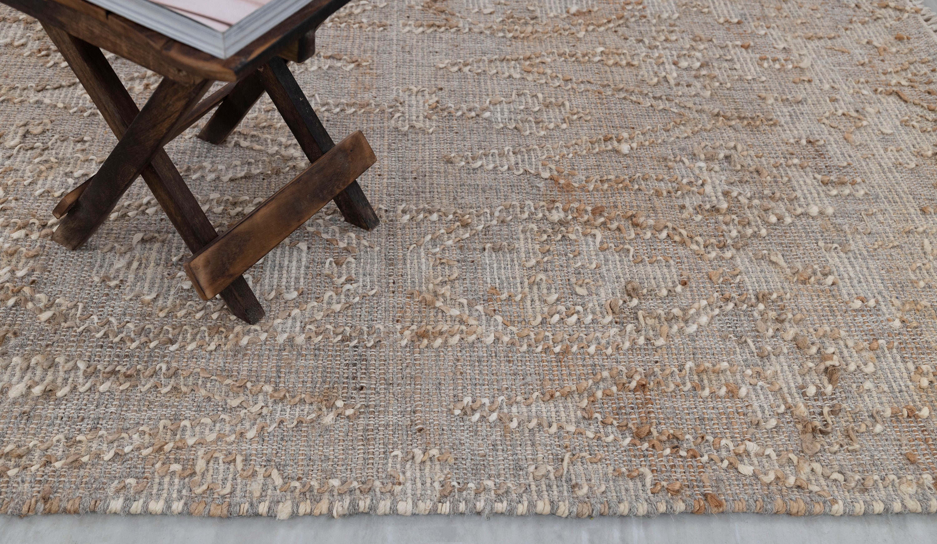 Grey Jute Flatweave Scandivian Rug Hand Woven Decor Inspired, Boho Scandinavian Decor- RD-2