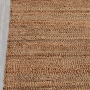 Alfombra de yute tejida a mano, Dhurrie de tejido plano, tamaño personalizado imagen 8