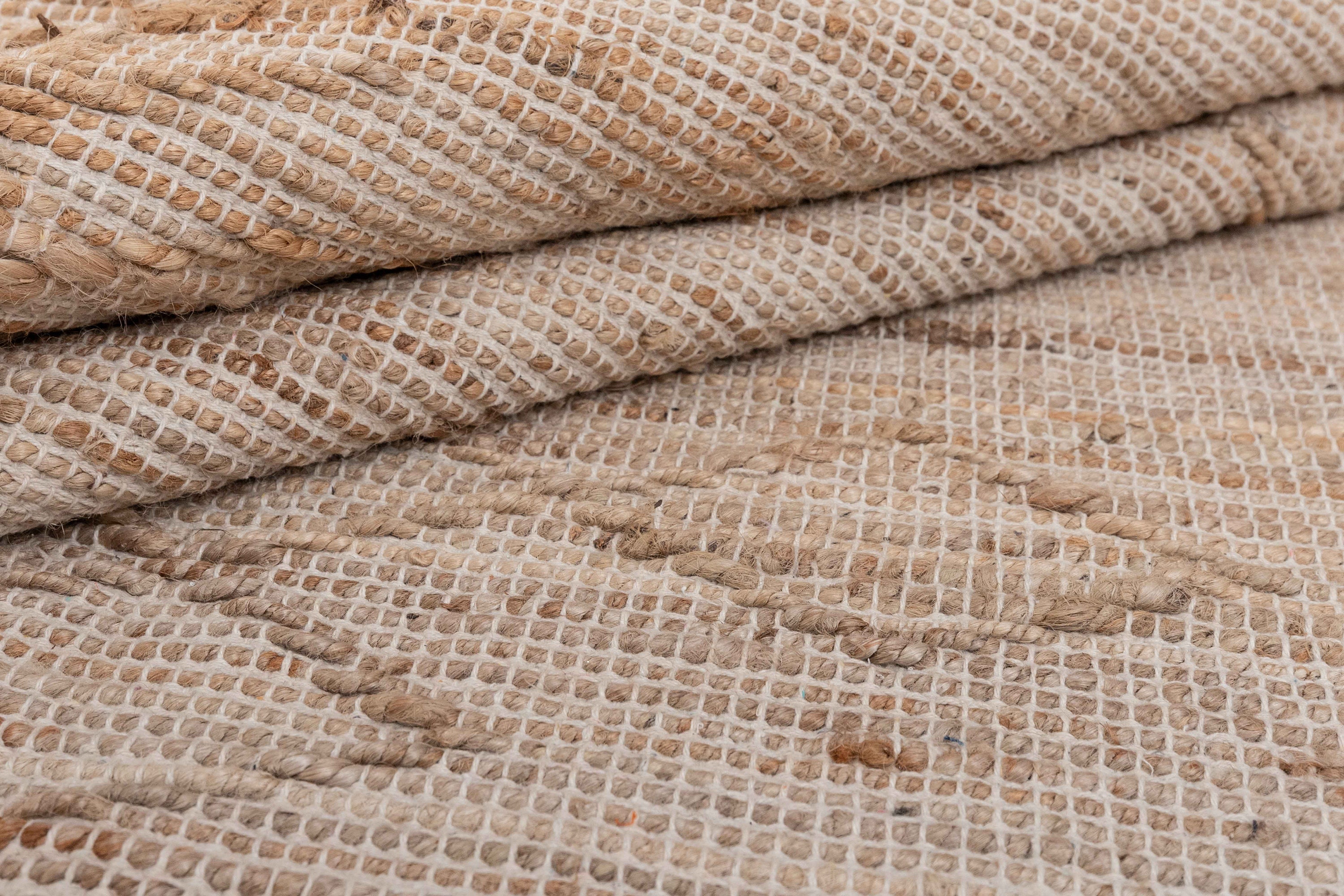 Natural Jute Fibre & Cotton Hand Woven Bohemian Moroccan Etsy