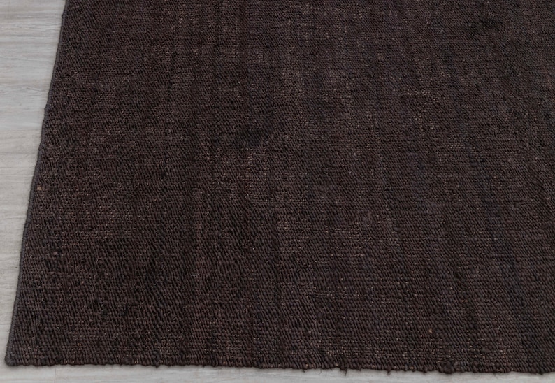 Alfombra de yute tejida a mano, Dhurrie de tejido plano, tamaño personalizado imagen 7