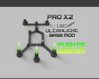 Base personalizada Logitech PRO X2 SUPERSTRIKE y Superlight 2 / 1,5 gramos - Fibra de carbono ASA / Actualización de ratón