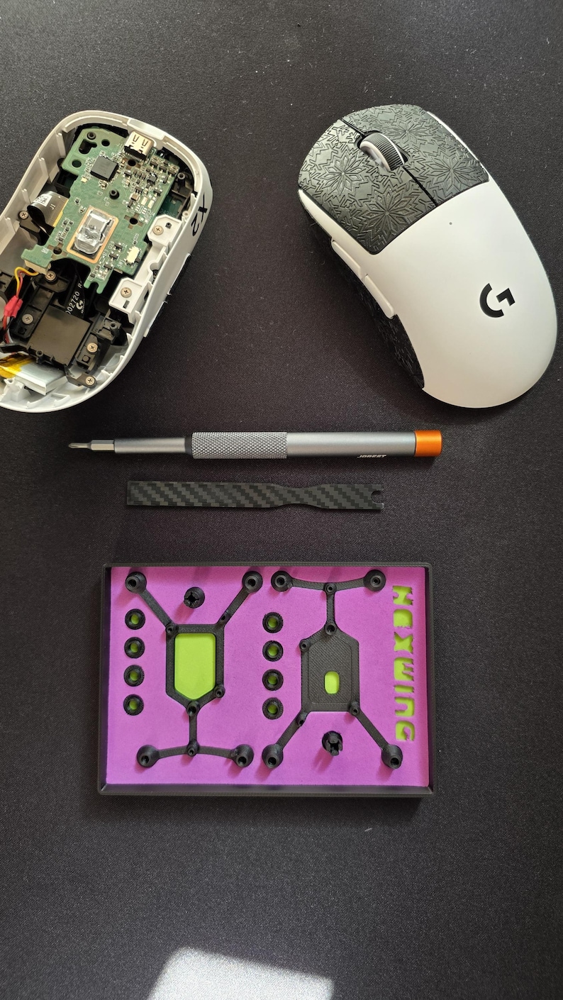 Logitech PRO X2 SUPERSTRIKE and Superlight 2 Custom Base Mod | 1.5gram - Carbon Fibre Asa | Mouse Upgrade image 3
