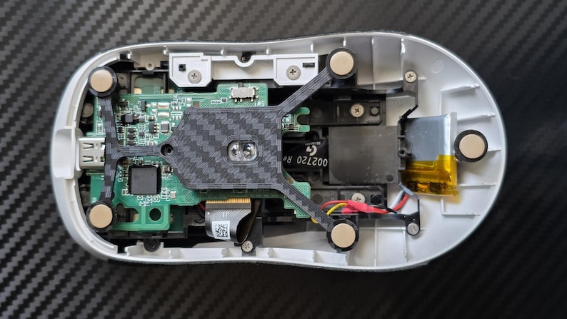 Logitech PRO X2 SUPERSTRIKE and Superlight 2 Custom Base Mod | 1.5gram - Carbon Fibre Asa | Mouse Upgrade image 1