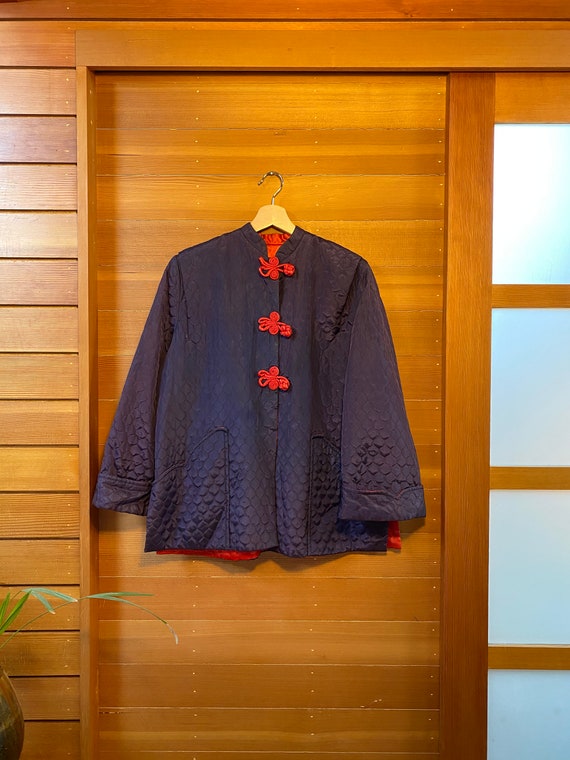 50's Chinese Quilted Silk Jacket